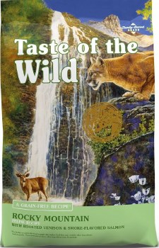 Taste of the Wild Rocky Mountain Feline Forumula with Venison and Salmon Grain Free Dry Cat Food 14lb