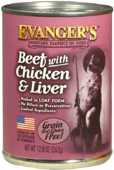 Evanger's Classic Recipes Beef with Chicken and Liver Grain and Gluten Free Canned Dog Food 12.8oz