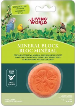 Living World Orange Shaped Mineral Block