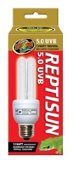 Zoo Med Lab Repti Sun 5.0 Compact Fluorescent UVB Reptile Lamp 13W