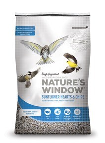 Gibs Natures Window Medium Sunflower Hearts and Chips Wild Bird Food 18lb