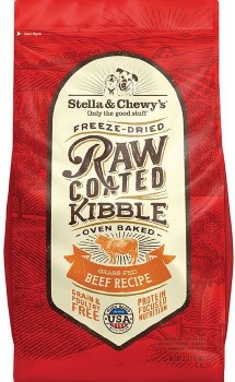 Stella & Chewy's Freeze Dried Raw Coated Grass Fed Beef Recipe Grain Free Dry Dog Food 3.5lb