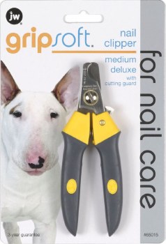 JW Gripsoft Deluxe Nail Clipper, Medium