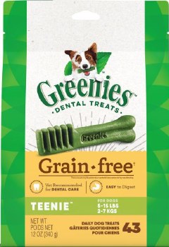 Greenies Grain Free Treats 5-15lb 43 count