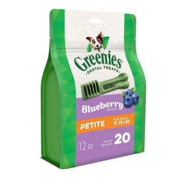 Greenies Pettie Blueberry, Dog Dental Treats, 12oz