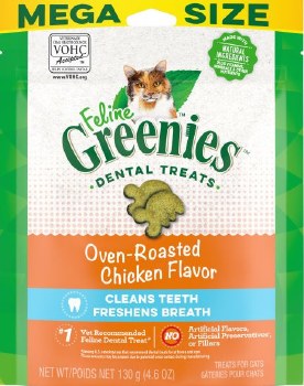 Greenies Feline Chicken Dental Treat 4.6oz
