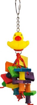 A&E Cage Happy Beaks Rubber Duck Monster Bird Toy