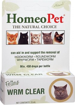 HomeO Pet Feline Worm Clear Drops 15ml
