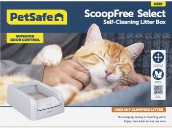 PetSafe ScoopFree Select Self-Cleaning Litter Box, Gray