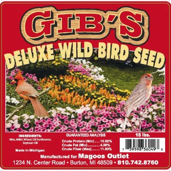 Gibs Deluxe Wild Bird Seed 16lb