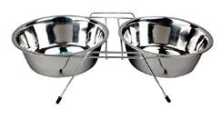 Advance Pet Stainless Steel Double Diner Dish 1Qt