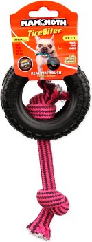 Mammoth Tire Biter II with Rope Dog Toy, Small