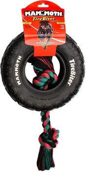 Mammoth Tire Biter II with Rope Dog Toy, Large