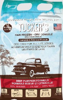 Tucker's Complete and Balanced Beef and Pumpkin Formula 6lb