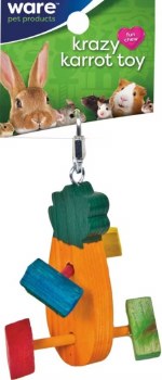 Ware Wood Krazy Karrot Small Animal Chew and Toy