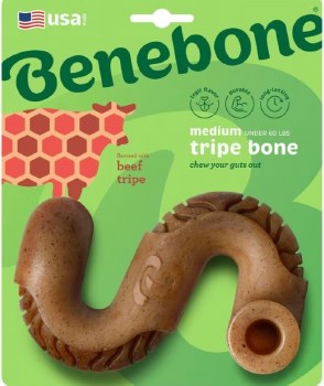 Benebone Tripe Bone, Dog Dental Health, Beef Tripe, Medium