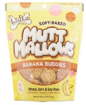 Lazy Dog Mutt Mallows Banana Buddies, 5oz