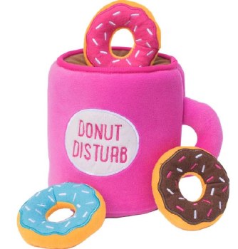 Zippy Paws Burrow Coffee & Donut, Dog Toys, Large