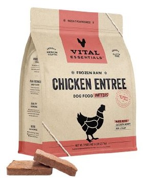 Vital Essentials Chicken Frozen Patty, 6lb