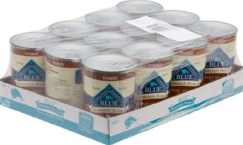 Blue Buffalo Homestyle Recipe Turkey Meatloaf Dinner with Garden Vegetables Canned Wet Dog Food case of 12, 12.5oz Cans
