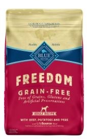 Blue Buffalo Freedom Adult Beef Recipe Grain Free Dry Dog Food 24lb