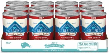 Blue Buffalo Homestyle Recipe Beef Dinner with Garden Vegetables Canned Wet Dog Food case of 12, 12.5oz Cans