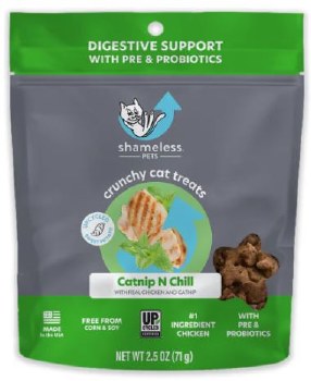 Shameless Crunchy Chicken Catnip Cat Treat 2.5oz