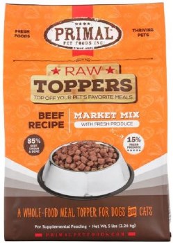 Primal Market Mix Topper Beef for Dog & Cat, 5lb