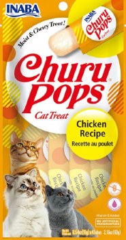 Inaba Churu Pops Cat Treats, Chicken, .54oz, 4 count