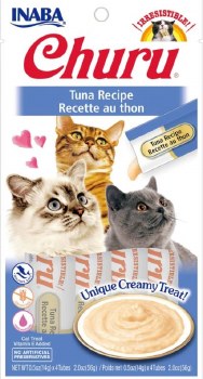 Inaba Churu Puree Cat Treats, Tuna, .5oz, 4 count