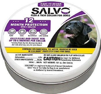 Durvet Salvo Flea And Tick Collar Large 6 Month Protection 2 pack