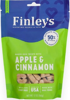 NutriSource Finley's Apple Cinnamon Biscuit, Dog Biscuit,12oz