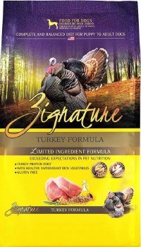 Zignature Limited Ingredient Formula Turkey and Chickpea Recipe Grain Free, Dry Dog Food, 4lb