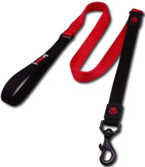 4ft Shock Absorb Leash Red
