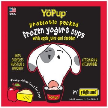 Yoghund All Natural Apple & Cheddar Frozen Yogurt, Dog Frozen, 4 pack