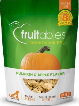 Fruitables Pumpkin and Apple Baked Dog Treats 7oz