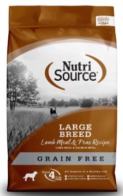 NutriSource Grain Free Large Breed Lamb Meal Pea and Salmon Meal Protein Dry Dog Food 26lb Pet Store Dog Food Cat Supplies More Burton Flint MI Magoo s Pet Outlet