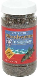 San Fransisco Freeze Dried Bloodworms Fish Food 0.5oz San Fransisco Freeze Dried Bloodworms Fish Food 0.5oz