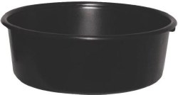 FortiFlex Mini Pan Feeder, Dog Bowls, Black, 5Qt