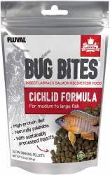 Fluval Bug Bites Medium to Large Cichlid Fish Food  3.53oz