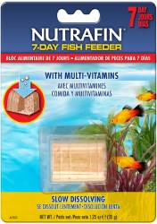 Nutrafin Basix 7 Day Feeder Block, Fish Food, 1.25oz