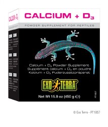 Exo Terra Calcium & D3 Powder Sipplement 1.4oz