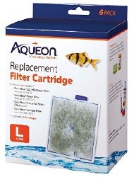 Aqueon Replacement Filter Cartridges, Large, 6 Count