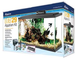 Aqueon LED Aquarium Kit, Black, 29 Gallon