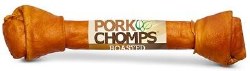 Premium Pork Chomps Roasted Pork Skin 20 Inch Knot Bone