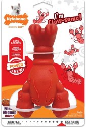 Nylabone Power Chew Lobster I'm Claw-some, Filet Mignon Flavor, Dog Toy, Regular