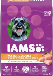 IAMS Mature Adult Formula Chicken and Whole Grains Recipe, Dry Dog Food, 15lb