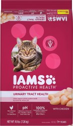 IAMS ProActive Adult Health Urinary Tract Health Formula with Chicken Dry Cat Food 16lb