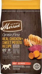 Merrick Real Chicken and Sweet Potato Recipe Grain Free Dry Dog Food 22 lbs