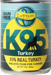 Earthborn Holistic K95 Turkey Recipe Grain Free Canned Wet Dog Food 13oz